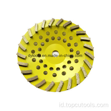 Berkualitas baik Turbo Concrete Diamond Grinding Cup Wheel